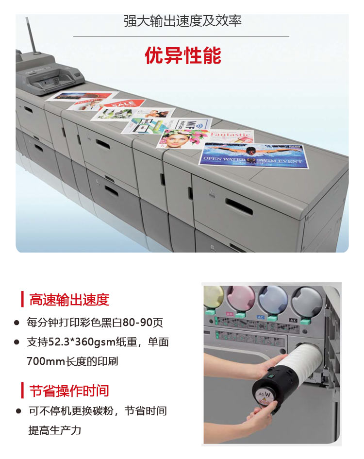 理光生产型打印机性能优异